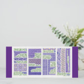 Nouveau bébé, bar ou bat mitzvah, ou carte de grad (Debout devant)