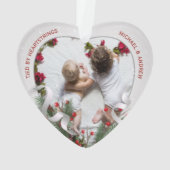 Nouveau bébé Big Brother cadre argent Joyeux Noël (dos)