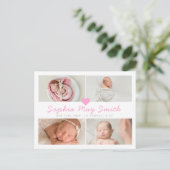 Nouveau bébé, cartes faire-part de naissance, fill (Debout devant)