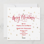 nouveau bébé faire-part Joyeux Noël (Dos)