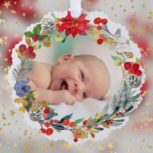 nouveau bébé faire-part Joyeux Noël