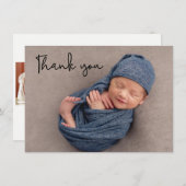 Nouveau bébé frère Faire-part Photo Merci (Devant / Derrière)