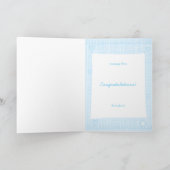 Nouveau bébé garçon cousu carte (Intérieur)