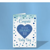 Nouveau bébé garçon ! Félicitations pour le nouvea