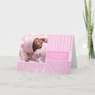 nouveau bébé merci photo carte de voeux