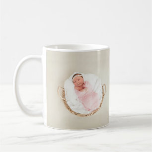 Nouveau bébé photo cadeau café Mug