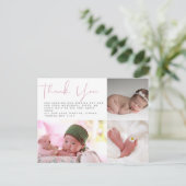 Nouveau bébé photo Merci Cartes Budget moderne (Debout devant)