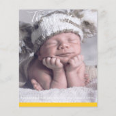 Nouveau bébé photo Merci Cartes Budget moderne (Devant)