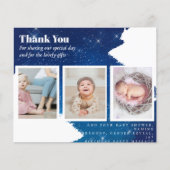 Nouveau bébé photo Merci Cartes Budget moderne (Devant)