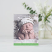 Nouveau bébé photo Merci Cartes Budget moderne (Debout devant)