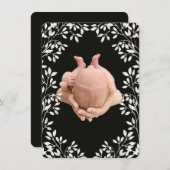 Nouveau bébé Sip & Voir Merci Faire-part de naissa (Devant / Derrière)