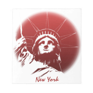 Nouveau bloc-notes personnalisé de New York Statue