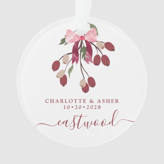 Nouveau cadeau Mr & Mrs Christmas Ornament (devant)