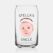 Nouveau cadeau Oncle, personnalisé bébé visage pho (Recto)