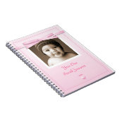 Nouveau Carnet de ruban rose bébé (Côté Droit)