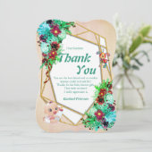 Nouveau Carte de remerciements bébé (Debout devant)