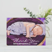 Nouveau Carte de remerciements photo moderne pour  (Debout devant)