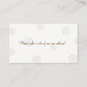 Nouveau Carte de visite d'adresse d'accueil de la (Dos)