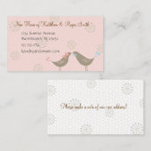 Nouveau Carte de visite d'adresse d'accueil de la (Devant / Derrière)