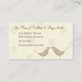 Nouveau Carte de visite d'adresse résidentielle de (Devant)