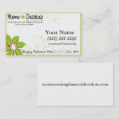 NOUVEAU carte de visite de mamans (Devant / Derrière)