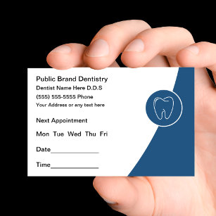 Nouveau Carte de visite de nomination pour dentist