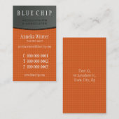 NOUVEAU CARTE DE VISITE :: panneau d'argent 7P (Devant / Derrière)