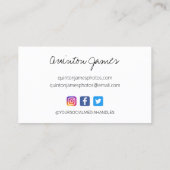 Nouveau Carte de visite photo reflex (Dos)