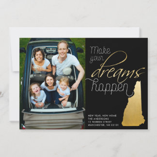 Nouveau carte photo à la maison du New Hampshire