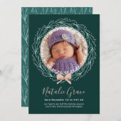 Nouveau Carte photo de vacances pour bébé (Devant / Derrière)