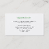 Nouveau ! cartes de visite photo, simple et élégan (Dos)