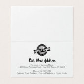 Nouveau changement d'adresse avec logo d'entrepris (Outside Unfolded)