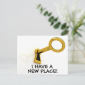 Nouveau changement d'adresse Carte postale (Debout devant)