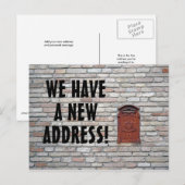 Nouveau changement d'adresse Carte postale (Devant / Derrière)