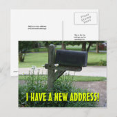 Nouveau changement d'adresse Carte postale (Devant / Derrière)