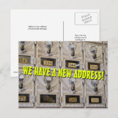 Nouveau changement d'adresse Carte postale (Devant / Derrière)