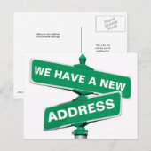 Nouveau changement d'adresse Carte postale (Devant / Derrière)