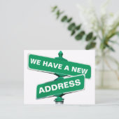 Nouveau changement d'adresse Carte postale (Debout devant)
