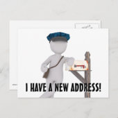 Nouveau changement d'adresse Carte postale (Devant / Derrière)