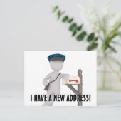 Nouveau changement d'adresse Carte postale (Debout devant)