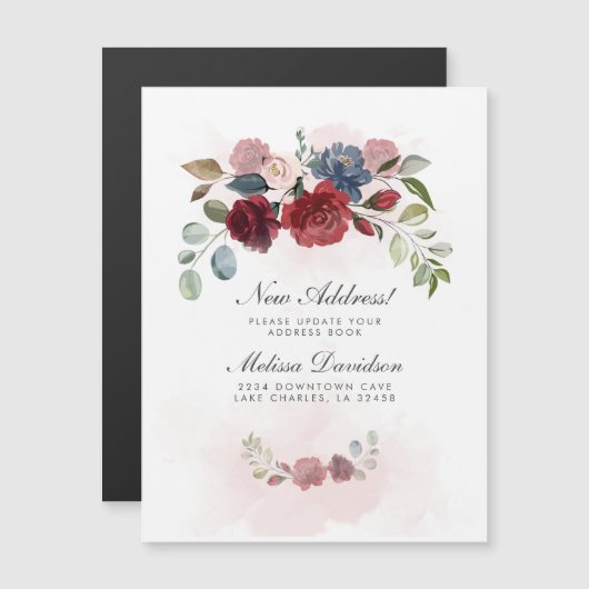 Nouveau changement d'adresse Faire-part de déplace (Devant / Derrière)