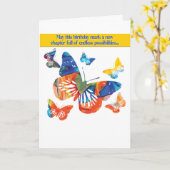 Nouveau chapitre Carte d'anniversaire (Fleur jaune)