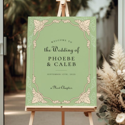 Nouveau chapitre Old Book Library Affiche de bienv