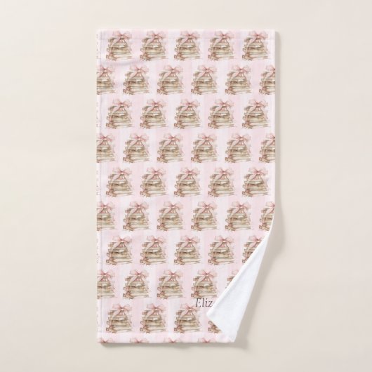Nouveau chapitre rubans roses (Serviette à main)