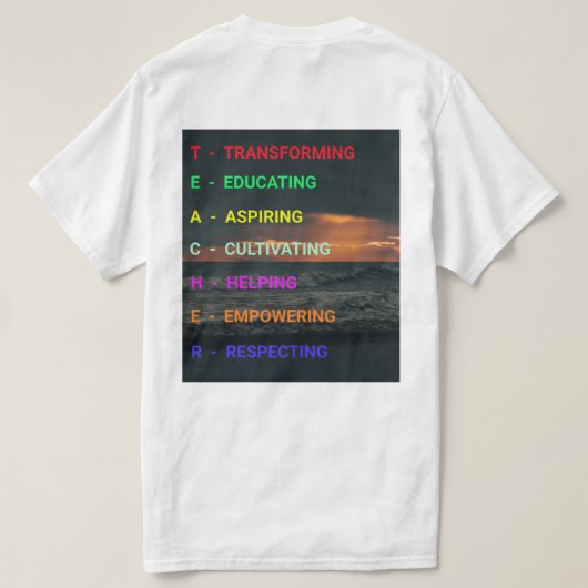 NOUVEAU & Chic ! T-shirts de l'enseignant de l'élé (Design dos)