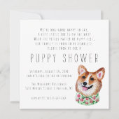 Nouveau chiot | Invitation à une fête pour chiot (Devant)