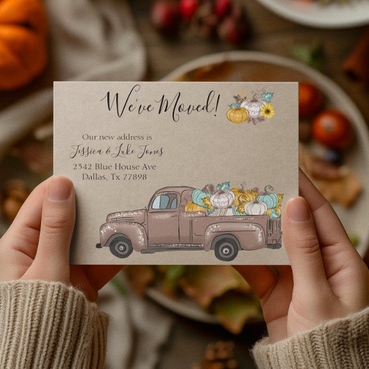 Nouveau Citrouille d'automne de Faire-part de dépl