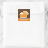 Nouveau citrouille pie ajouter message autocollant (Sac)