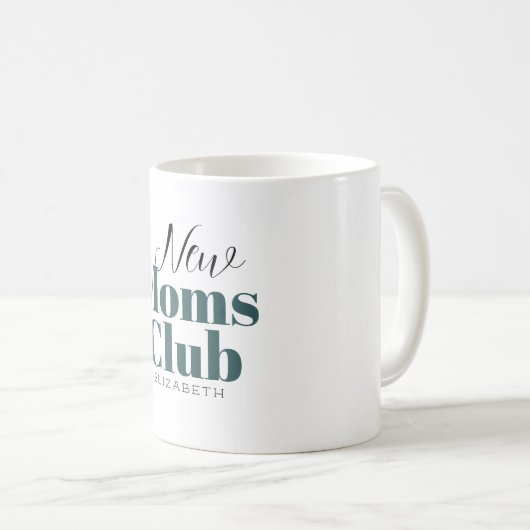 Nouveau club maman Calligraphie monogramme tasse d (Devant droit)