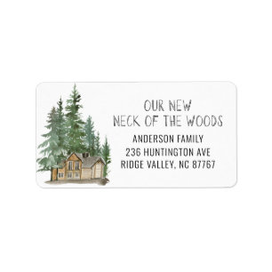 Nouveau cou de la forêt Nouveau Étiquette d'adress